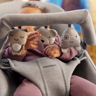 BabyBjorn - Bara de jucarii Soft Toys Neutrals – pentru balansoarele BabyBjorn