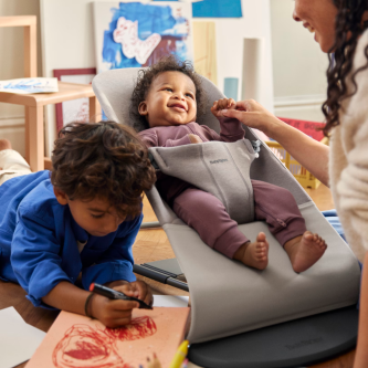 BabyBjorn - Balansoar Bliss Sand Grey, 3D Jersey