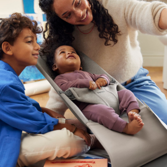 BabyBjorn - Balansoar Bliss Sand Grey, 3D Jersey