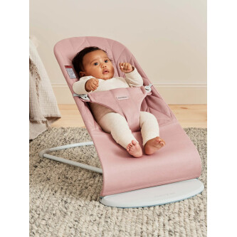 BabyBjorn - Balansoar Bliss Dusty Pink cu aspect delicat de petala, tesatura matlasata
