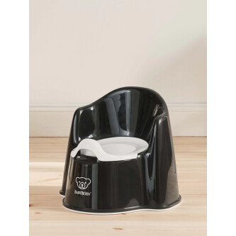 BabyBjorn - Olita cu protectie spate Potty Chair Black/White
