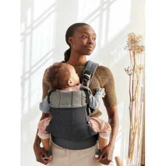 BabyBjorn - Marsupiu anatomic cu multiple pozitii de purtare colectia Harmony, 3D Mesh, Anthracite - Editie Limitata