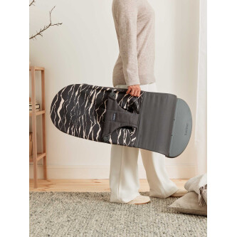 BabyBjorn - Balansoar Bliss Anthracite/Landscape Bumbac - Editie Limitata
