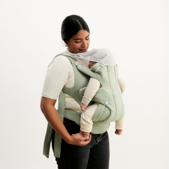 Baby Bjorn - Marsupiu ergonomic Baby Carrier Hold, Light Green, tesatura periata