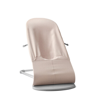 BabyBjorn - Balansoar Bliss Light Pink din tesatura melange cu aspect Clasic