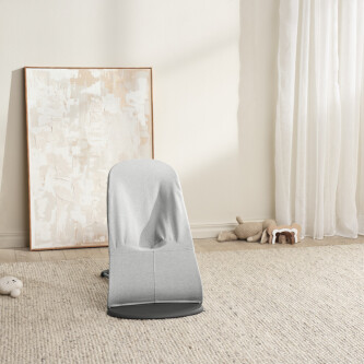 BabyBjorn - Balansoar Bliss Light Gray din tesatura melange cu aspect Clasic