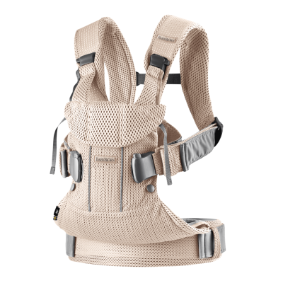BabyBjorn - Marsupiu anatomic One Air - Pearly Pink, 3D Mesh